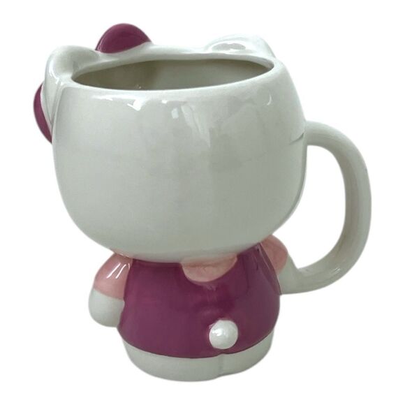 Sanrio 3D Hello Kitty Full Body Bow Pink Purple 20oz Tall Mug Cup NEW - Picture 4 of 5